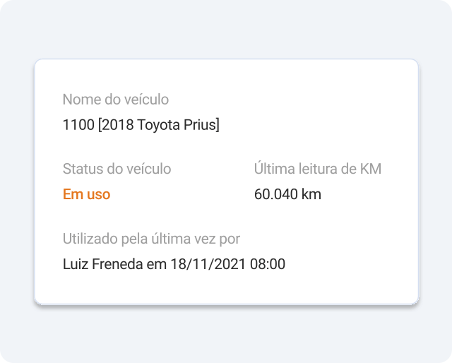 Aplicativo de gestão de veículos