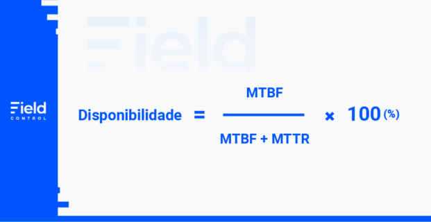 O cálculo realizado para se descobrir a disponibilidade é a divisão do MTBF pelo MTBF somado ao MTTR.